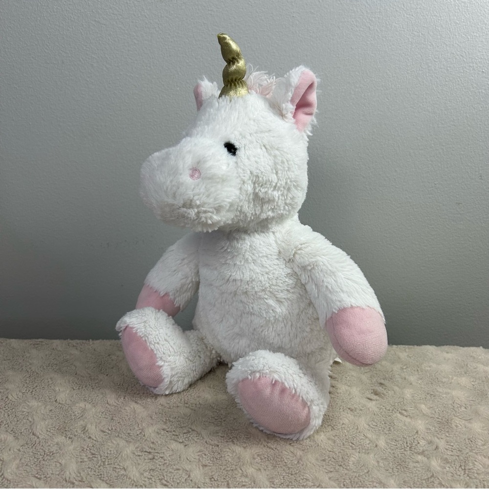 Target Unicorn Plush Stuffed Animal Pink White Gold Horn GC Brands Cloud Island